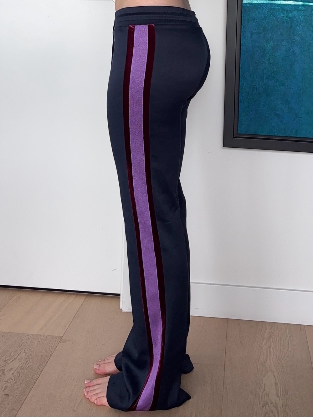 Sandro Paris Navy Stripe Track Pants